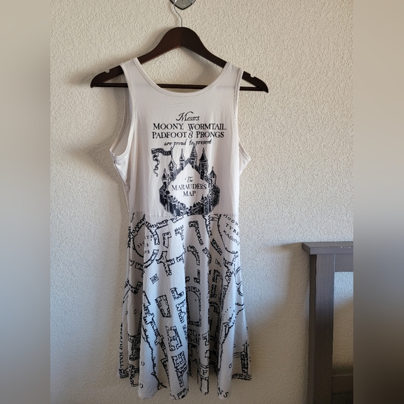 LAST CHANCE Harry Potter Marauders map dress - Picture 2 of 6